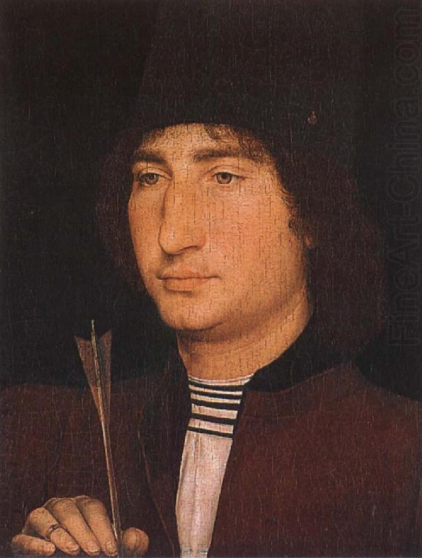 Portratt of Monday with arrow, Hans Memling